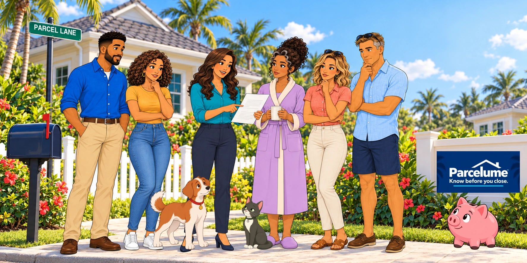 Florida home property illustration